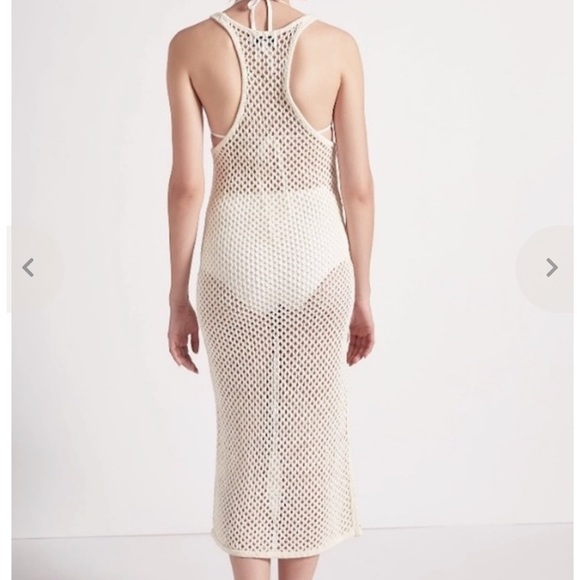 Current Elliott The Blitzed Dress - cream cover up crochet - Picture 4 of 9